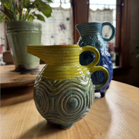 Two New Anthropologie Ceramic Pitcher - Picture 2 of 6